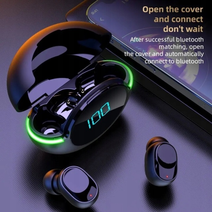 SLUCHAWKI Y80 SANS FIL DOUSZNE BLUETOOTH 5.1 SLUCHAWKI SPORT FIT