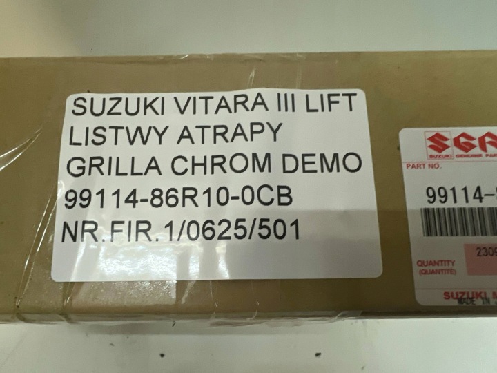SUZUKI VITARA III 15-25 BAGUETTES CALANDRE GRILLE DE RADIATEUR CHROME AVANT NOUVEAU OEM