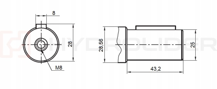 MOTEUR HYDRAULIQUE BMR SMR 36/OBR 1110OBR/MIN AVEC MANCHON IVS