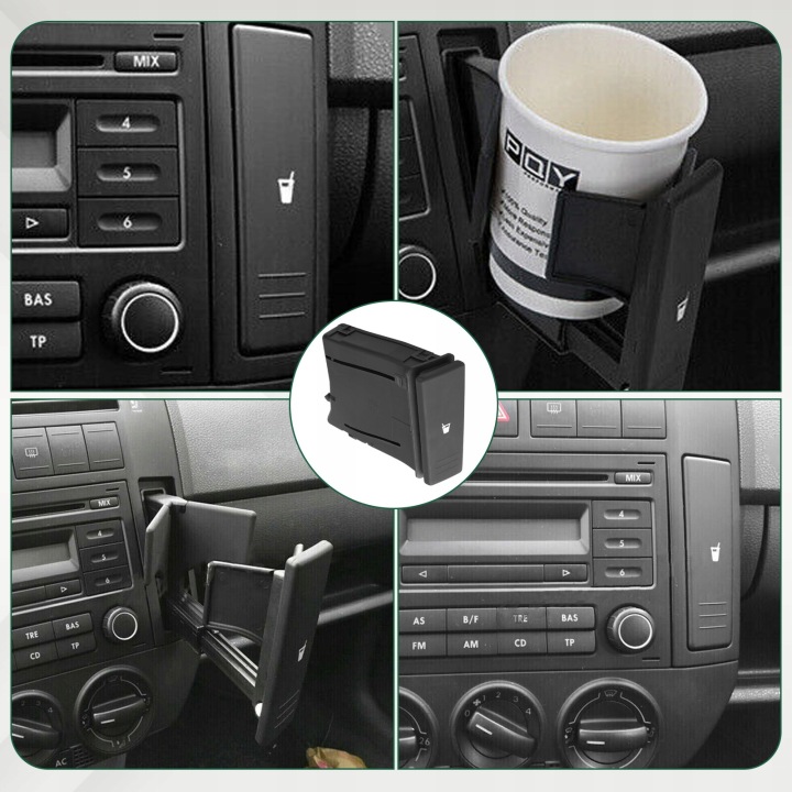 POIGNÉE SUR BOISSONS GODET CUPHOLDER VERS POLO 9N AVANT DROIT 6Q0858602E