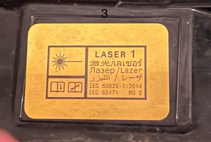 63118084891 PROJECTEUR LASEROWY GAUCHE BMW 4 I4 M3 M4 OPRAWY M SHADOW LINE