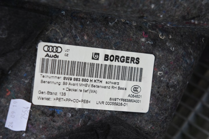 AUDI A4 B9 UNIVERSEL LIFT S-LINE COLLECTEUR GARNITURE COUVERCLES DE COFFRE GAUCHE