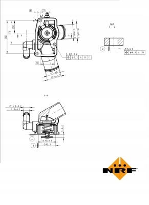 NRF THERMOSTAT LIQUIDE REFROIDISSEMENT OPEL OMEGA B VECTRA B 2.0D 2.2D