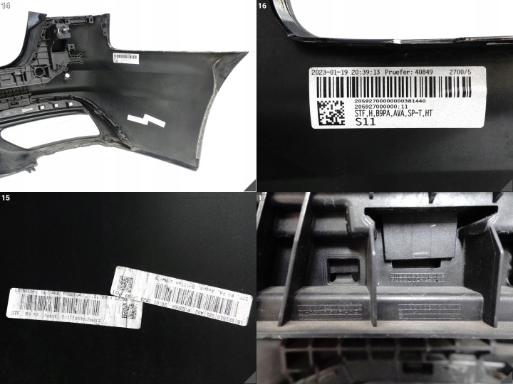 AUDI A4 B9 8W9 UNIVERSEL LIFT 19-24 ORDINAIRE PARE-CHOCS DIFFUSEUR ARRIÈRE (4XPDC)