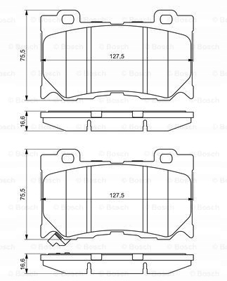 PLAQUETTES FREIN INFINITI AVANT FX G M Q50 Q60 Q70