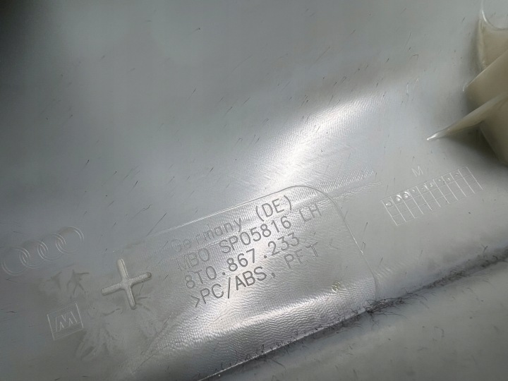 AUDI A5 8T COUPÉ PROTECTION BRODERIE MONTANTS GAUCHE GAUCHE