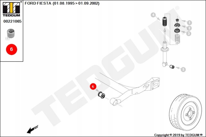 MANCHON BRAS DE SUSPENSION FORD