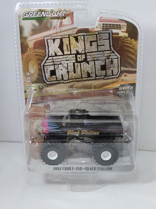 Greenlight 1:64 KC11 F-250 Monster Black Stallionnuotrauka 1