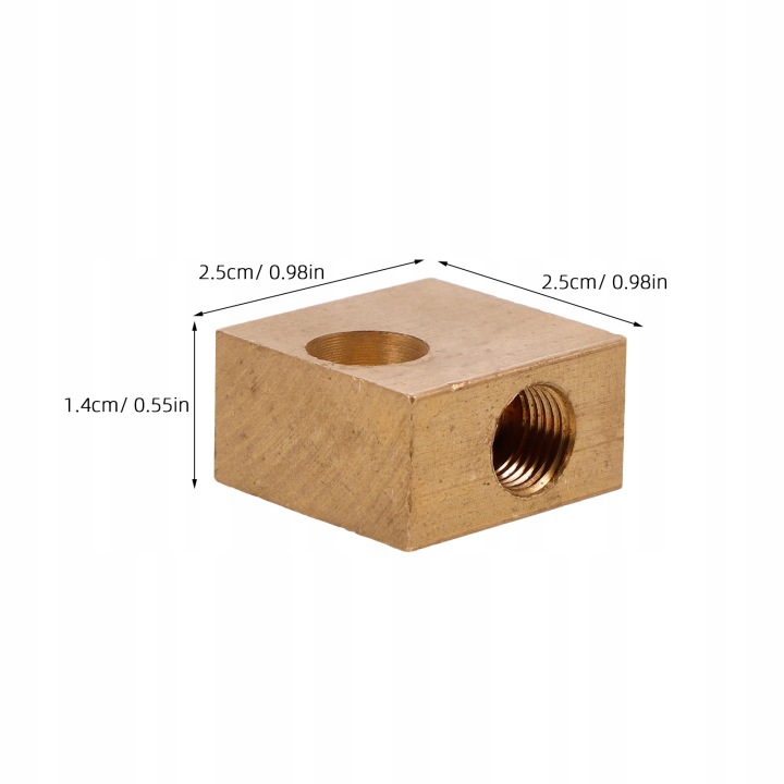 ADAPTATEUR TROJDROZNY BLOC DE FREIN COULEUR DORÉE CUIVRE