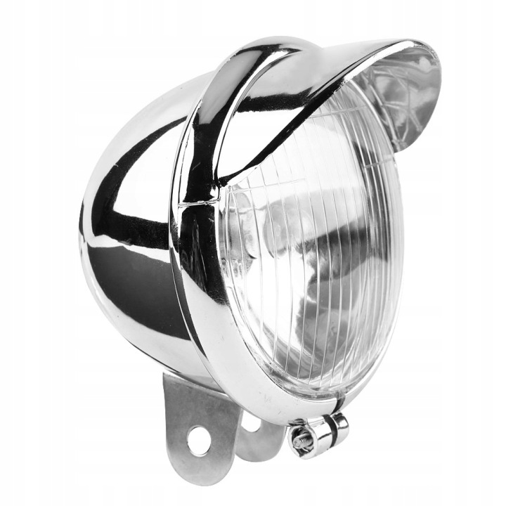 PHARE MOTOCYCLETTE PROJECTEUR AVANT CHOPPER CHROME