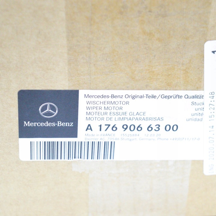 MERCEDES-BENZ A W176 REAR WIPER MOTEUR A1769066300 OEM