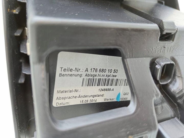 MERCEDES-BENZ GLA W156 2015 PRINCIPAL BOÎTE À GANTS TUNNELS CENTRAL