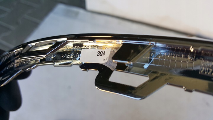 BAGUETTES CHROME ARRIÈRE VW GOLF VII 5G6853331A/332A/333