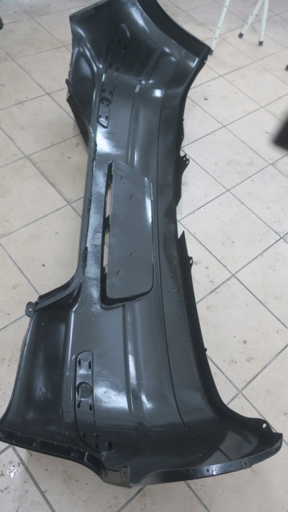 NISSAN TIDA HAYON 04-12 PARE-CHOCS ARRIÈRE NOIR KH3G