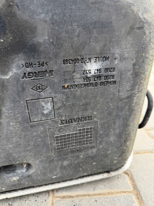 RENAULT MASTER III RÉSERVOIR CARBURANTS FLOTTEUR 172024101R 20 ANNÉE 2.3 DCI