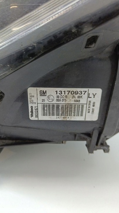 OPEL SIGNUM 2007 PROJECTEUR