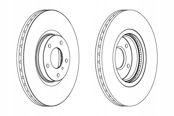 FERODO DISCOS DE FRENADO 2 PIEZAS PARTE DELANTERA INFINITI EX FX G G35 M M37 M45 