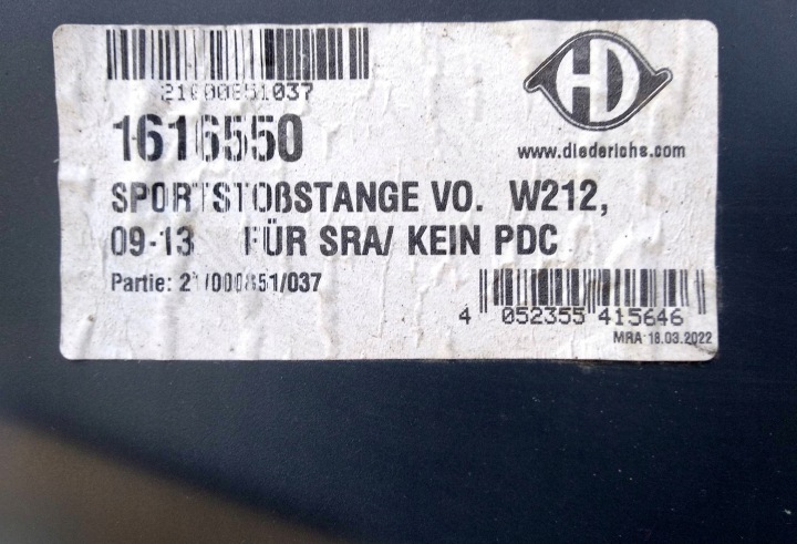 DIEDERICHS 1616550 PARE-CHOCS