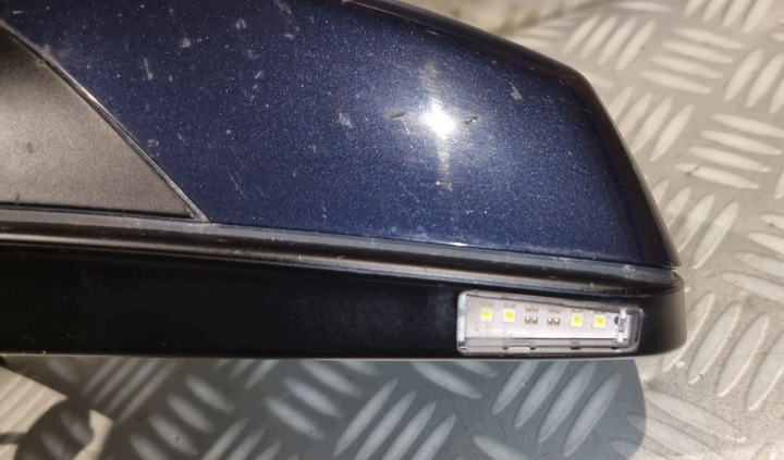 BMW 5 E60 E61 LIFT RÉTROVISEUR GAUCHE 3 BROCHES GRANATOWE POUSSOIR LED EUROPE SUPER ÉTAT