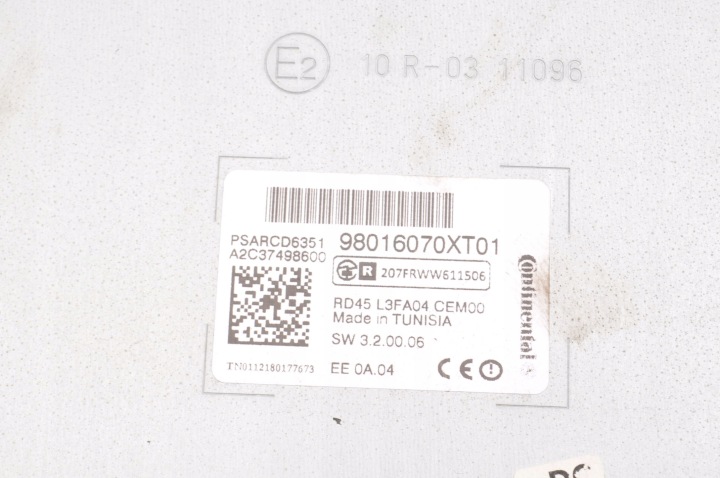 CITROEN C3 II RADIO CD 98016070XT