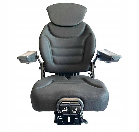 SIÈGE AKKOMSAN VELOURS VERS URSUS C-330 C-360 RÉGLABLE SZARO-CZARNY