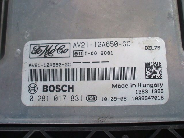 FIESTA MK7 1.25B CONTRÔLEUR ORDINATEUR MOTEUR
