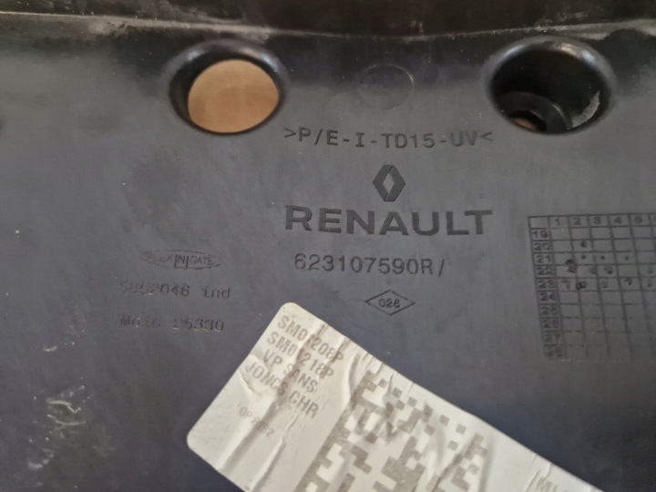 RENAULT KANGOO III 3 21- GRILLE CALANDRE RADIATEUR 623107590R 623108039R