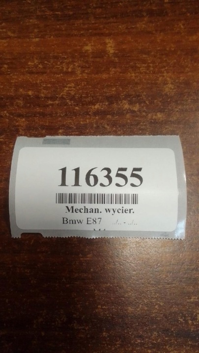 BMW 1 E87 MÉCANISME ESSUIE-GLACES AVANT 719303601