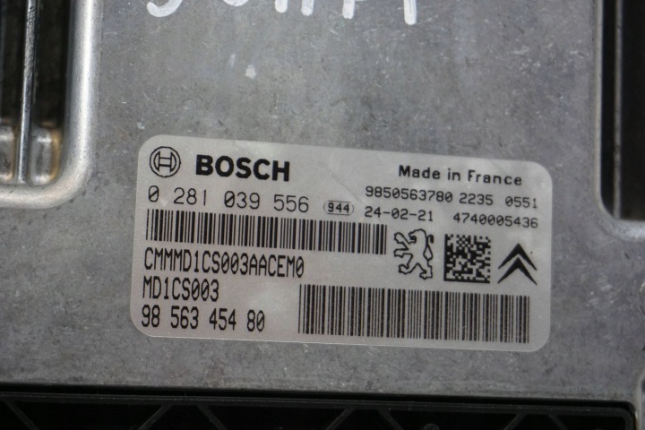CITROEN JUMPY CONTRÔLEUR ORDINATEUR MOTEUR 9856345480