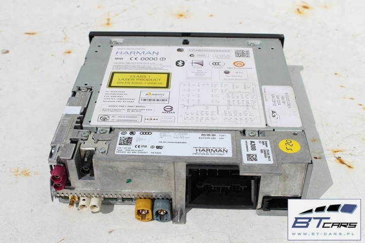 AUDI A3 KIT MMI 3G+ MONITEUR LECTEUR DE CARTE MIB PANNEAU 8V0035036 8V0919604A 8V091
