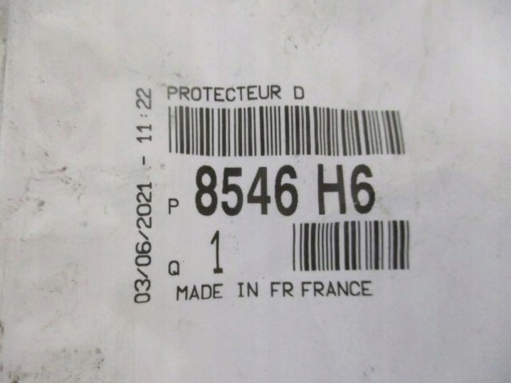 PEUGEOT 307 HAYON UNIVERSEL MOULURE PORTES DROITE ARRIÈRE NEUF