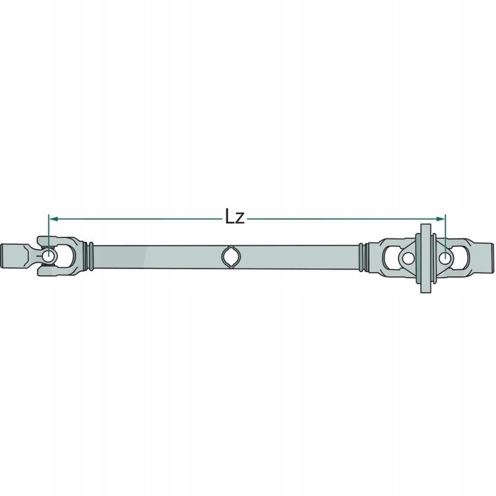 BLUELINE EJE PRZEGUBOWY F238, 1210MM, 1 3/8” 6 WPUSTOW 