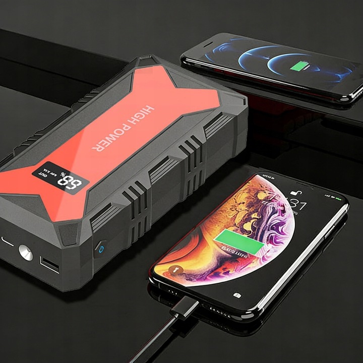12800 MAH DÉMARREUR AUTOMOBILE DISPOSITIF AUTOSTARTOWE POWERBANK AWARYJNY