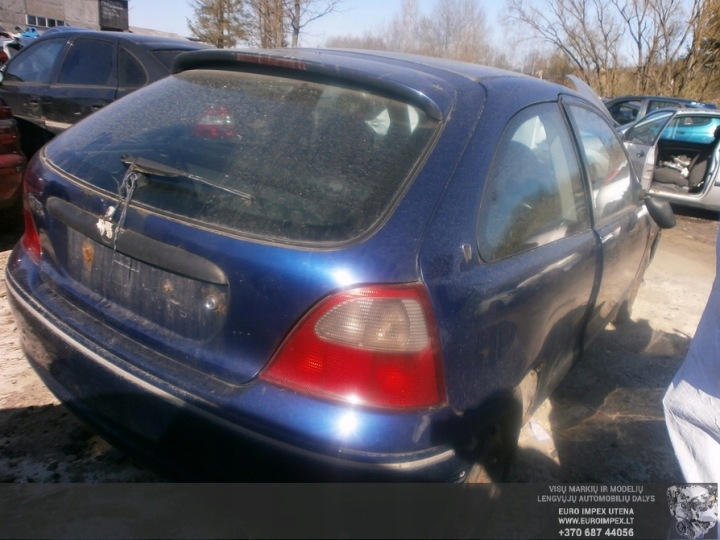 ROVER 200-SERIES VITRE VITRES CWIERCOWEGO NAROZNEGO ARRIÈRE DROIT 1998 1.4L