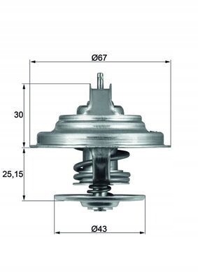 TERMOSTATO TX 31 92D S MAHLE 