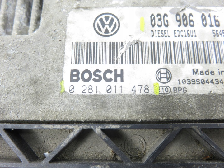 CONTRÔLEUR VW GOLF V 1.9 TDI 03G906016B 0281011478