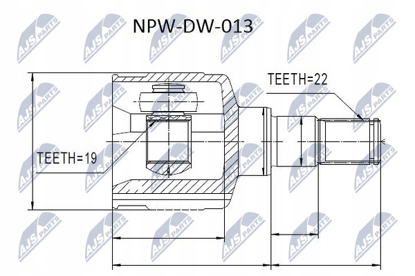 JOINT NAP.W NTY DAEWOO NUBIRA/LEGANZA/ ESPERO 1.8-2.0 95-/W:29Z Z:34Z
