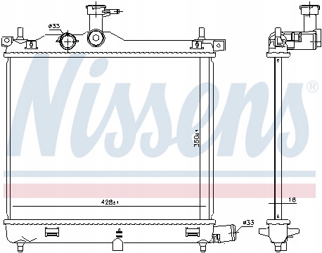 RADUADOR LÍQUIDO / POR PIEZAS PIEZAS DE REPUESTO NISSENS 67502 