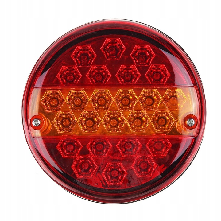 2PCS PHARE ARRIÈRE COMBINÉ LED DIODE AMPOULE REMORQUE RONDE 12/24V