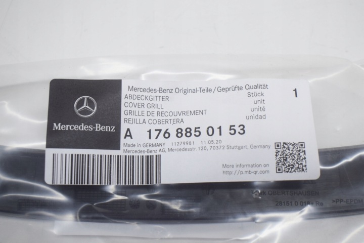 MERCEDES-BENZ A-CLASS W176 ARRIÈRE PARE-CHOCS DROITE PROTECTION GRILLE DE RADIATEUR NEUF ORIGINAL