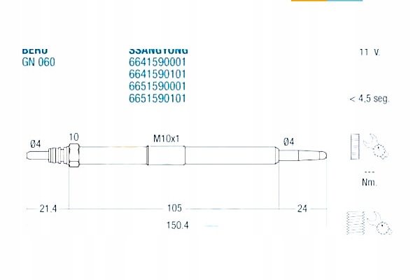 PLUG ZAROWA FAE 6641590001 6641590101 6651590001 photo 2 - milautoparts-fr.ukrlive.com