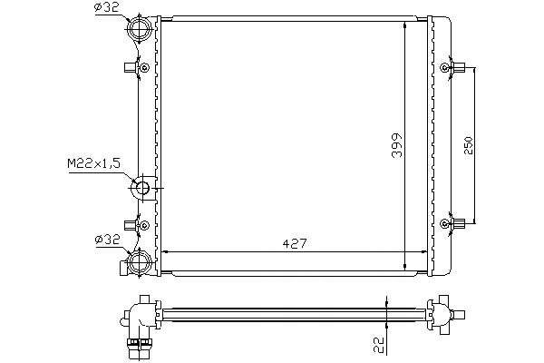 NISSENS RADIATEUR EAUX SEAT LEON I TOLEDO II photo 3 - milautoparts-fr.ukrlive.com