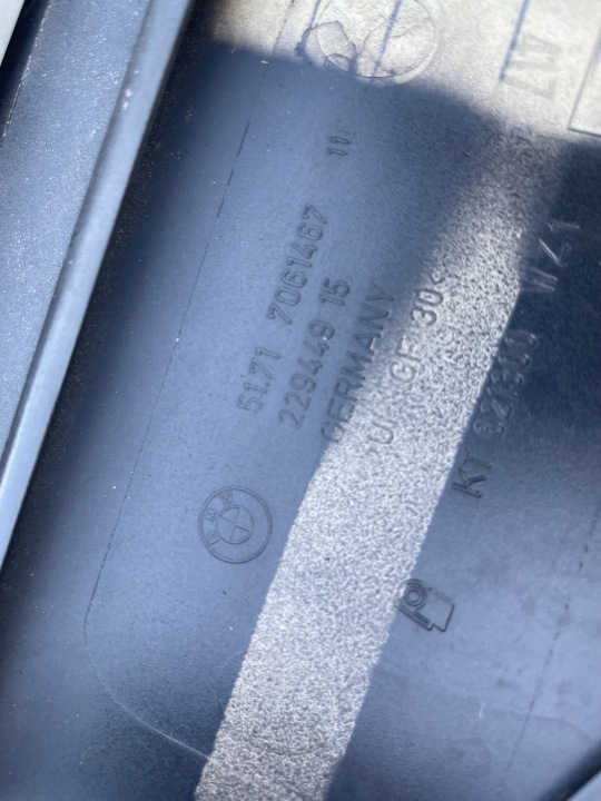 BMW E61 SPOILER SPOILER CACHE ARRIÈRE COUVERCLES DE COFFRE 7061467 BLACKSAPPHIRE 475
