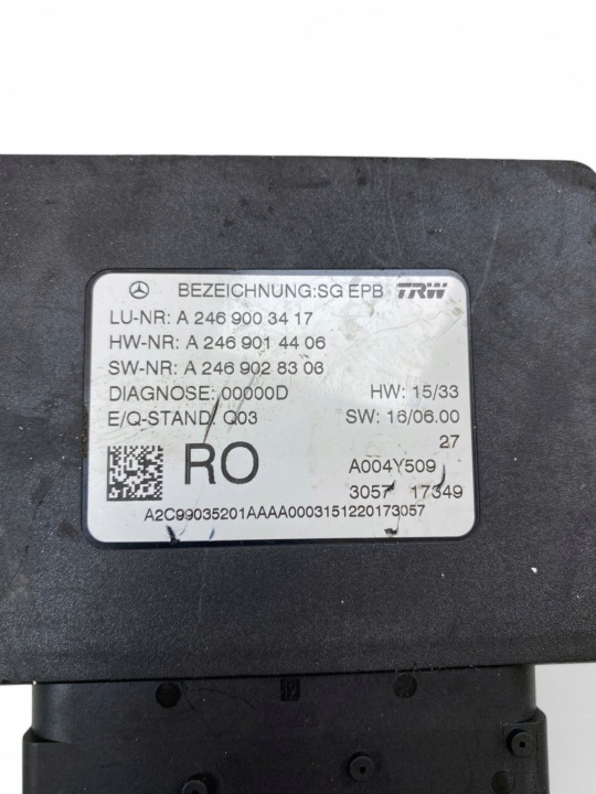 MERCEDES-BENZ GLS X166 2018 MODULE CONTRÔLEUR FREINS MANUEL