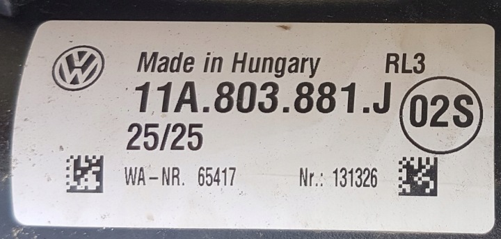 VW ID4 ID.4 11A CROCHET ATTELAGE 11A971541C, 11A803881J