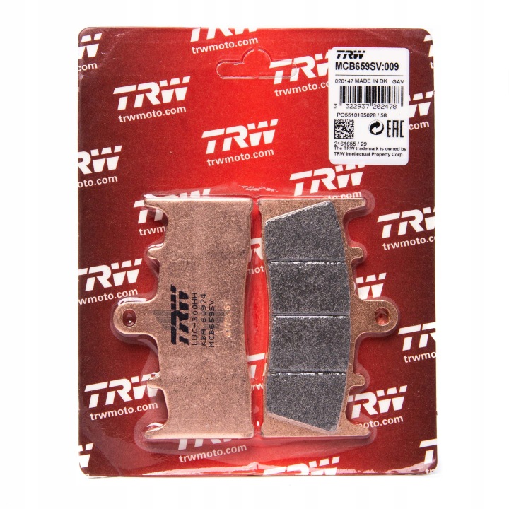 TRW MCB659SV KIT PLAQUETTES FREINS FREINS DISQUE