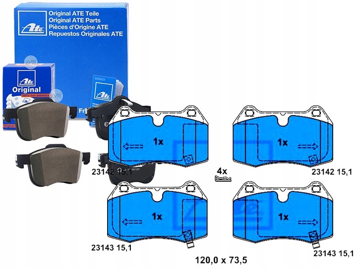 PADS BRAKE NISSAN 350 Z 350Z TESLA MODEL X 3 