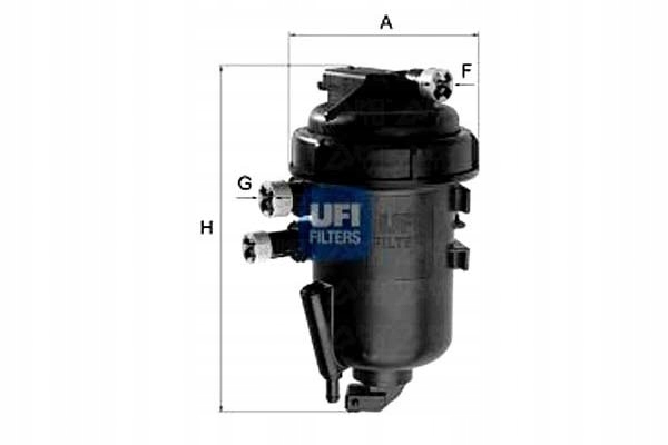 UFI 55.127.00 FILTRO COMBUSTIBLES 