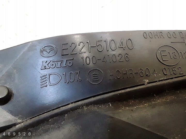 2010 MAZDA CX-7 AVANT PROJECTEUR KOITO10041026 E22151040