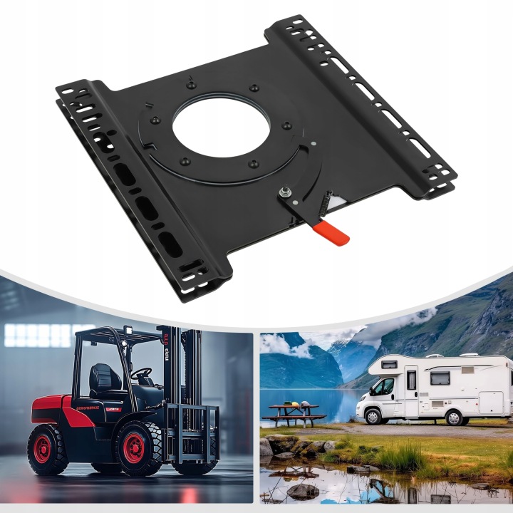 SUPPORT SIÈGES LATÉRAL CONDUCTEUR RV OBROT À 360° SIÈGE DE ROTATION FIXATION CARROSSERIE PLAQUE T5T6